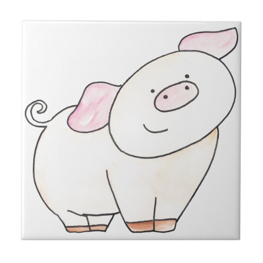 Carreau Ici vous regarde coupe-circuit de porc par (Devant)