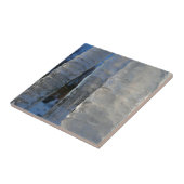 Carreau Icicles Abstrait Blue Winter Photographie (Côté)