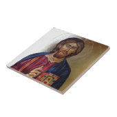 Carreau Icône bizantine du Christ Pantocrator (Côté)