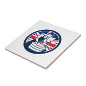 Carreau Icône britannique de drapeau d'Union Jack de (Côté)