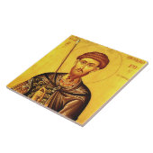 Carreau icône orthodoxe de saint Théodore Tiron (Côté)