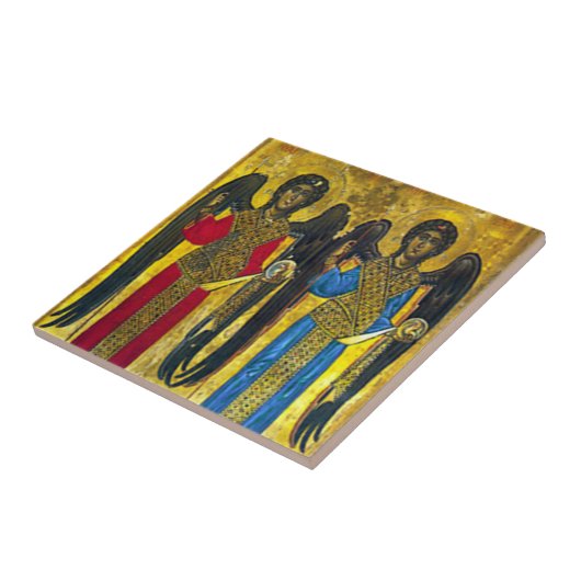 Carreau Icône St Michael et St Gabriel Carrelage en cérami (Côté)