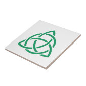 Carreau Icône verte de noeud Celte original (Côté)