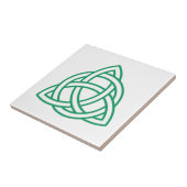 Carreau Icône verte de noeud Celte original (Côté)