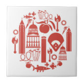 Carreau Icônes d'Atlanta la Géorgie (Devant)