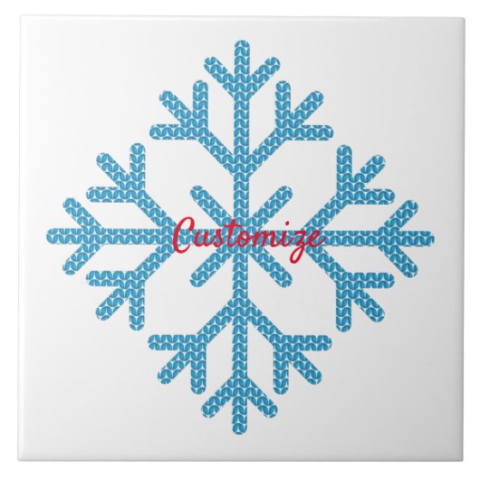 Carreau Icy Blue Snowflake Thunder_Cove (Devant)