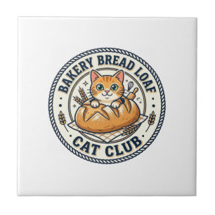 Carreau Idée Cadeau Boulangerie Pain Chaton Maman - Boulan
