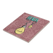 Carreau Idée - Conception rétro d'ampoules sur Parties sci (Côté)