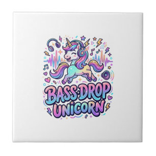 Carreau Idée de cadeau licorne basse drop typographie Des