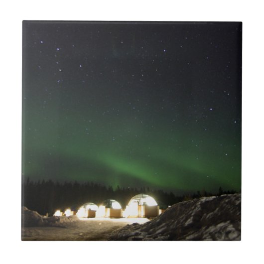 Carreau Igloo en verre sous les lumières du nord (Devant)