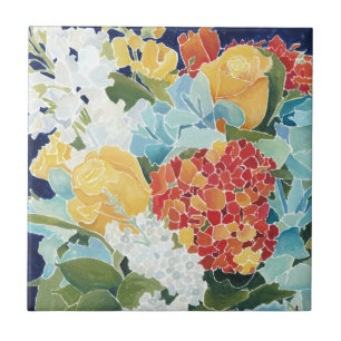 Carreau II floral de minuit