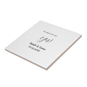 Carreau Il a demandé elle a dit oui engagement simple mini (Côté)