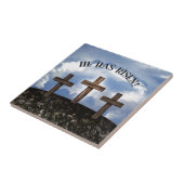 Carreau Il Est Ressuscité 3 Croix Rudes (Côté)