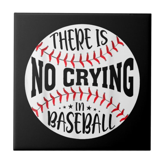 Carreau Il n'y a pas de larmes au baseball (Devant)