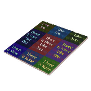 Carreau « Il n'y en a pas comme toi » : Table mosaïque en