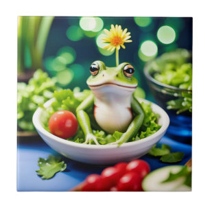 Carreau Il Y A Une Grenouille Dans Ma Salade