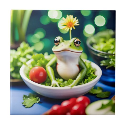 Carreau Il Y A Une Grenouille Dans Ma Salade (Devant)