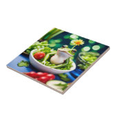 Carreau Il Y A Une Grenouille Dans Ma Salade (Côté)