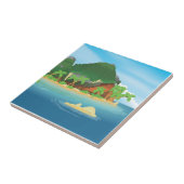 Carreau Île au trésor tropical (Côté)