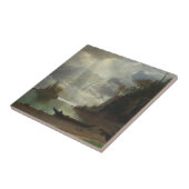 Carreau Île dans le lac (huile sur la toile) (Côté)