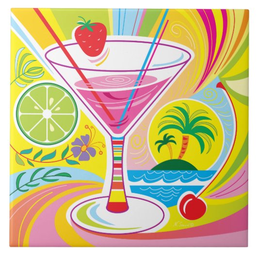 Carreau Île de cocktail (Devant)