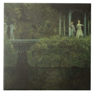 Carreau Île de l'Amour (par Konstantin Somov)
