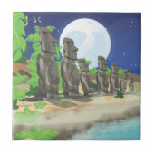 Carreau Île de Pâques Moai (Devant)