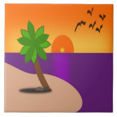 CARREAU ÎLE TROPICALE (Devant)