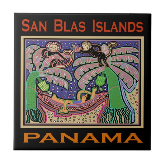 Carreau Îles San Blas Panama Mola (Devant)