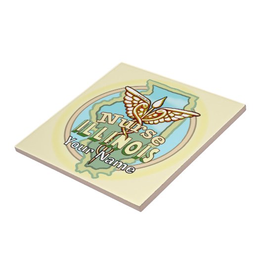 Carreau Illinois Nurse Caduceus Tile (Côté)