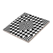 Carreau Illusion À damiers par Kenneth Yoncich (Côté)
