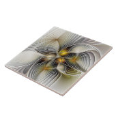 Carreau Illusion Optique Abstrait 3D Fractal Avec Profonde (Côté)