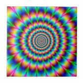 Carreau Illusion optique en spirale d'arc-en-ciel (Devant)