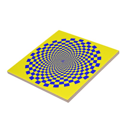 Carreau Illusion optique hypnotique (Côté)