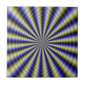 Carreau Illusion optique noire et blanche (Devant)
