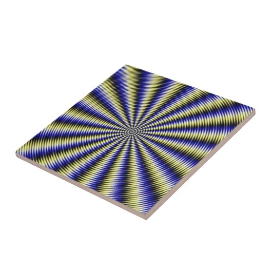 Carreau Illusion optique noire et blanche (Côté)