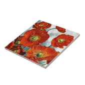 Carreau Illustration 1922 de pavot d'Islande (Côté)