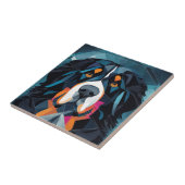 Carreau Illustration arrière - plan bernais bleu de montag (Côté)