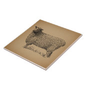 Carreau Illustration classique de l'art rupestre Antique d (Côté)