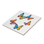 Carreau Illustration colorée de papillon (Côté)