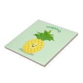 Carreau Illustration d'ananas mignon (Côté)