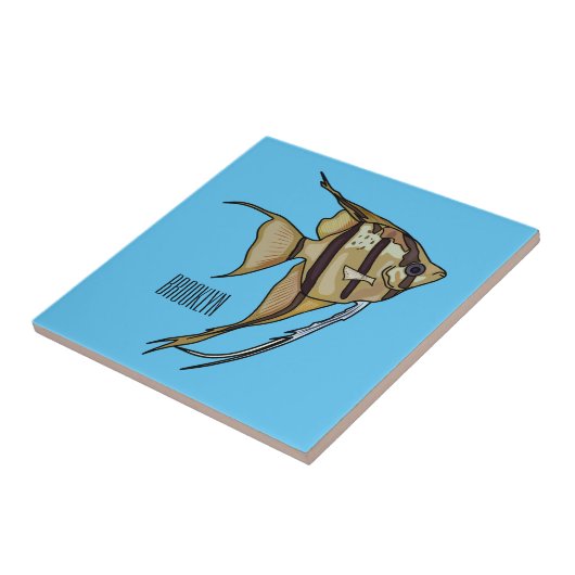 Carreau Illustration d'angelfish (Côté)