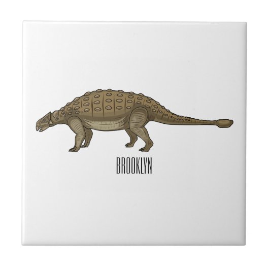Carreau Illustration d'Ankylosaurus (Devant)