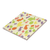 Carreau Illustration d'arrière - plan de Pâques (Côté)