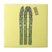 Carreau Illustration d'Asparagus (Devant)