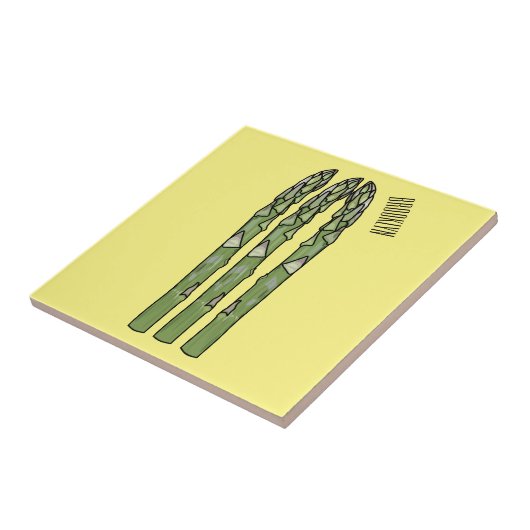 Carreau Illustration d'Asparagus (Côté)