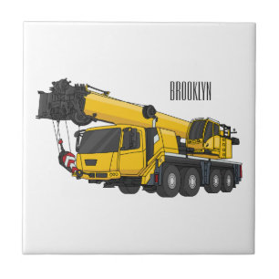Carreau Illustration de camion de grue