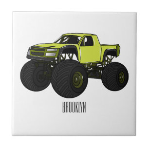 Carreau Illustration de camion monstre