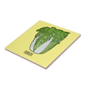 Carreau Illustration de chou chinois (Côté)