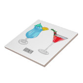 Carreau Illustration de cocktail (Côté)